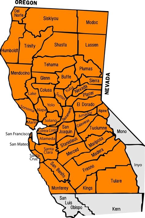 MAP County Northern California